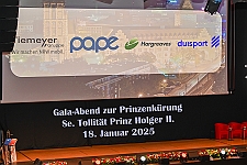 PriKuerung_2025-01-18_000 Inthronisierung von Prinz Holger II. - Am Samstag 18. Januar 2025, Gala-Abend zur Prinzenkürung Se. Tollität Holger II., in der ausverkauften Mercatorhalle in...