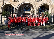 WeckenFruehstück_2025-03-03_18 Der Rosenmontag 2025 - Um 9:00 Uhr wird Prinz Holger II. mit Böllerschüssen vor dem IntercityHotel geweckt. Danach geht es dann zum Prinzenfrühstück zum OB...